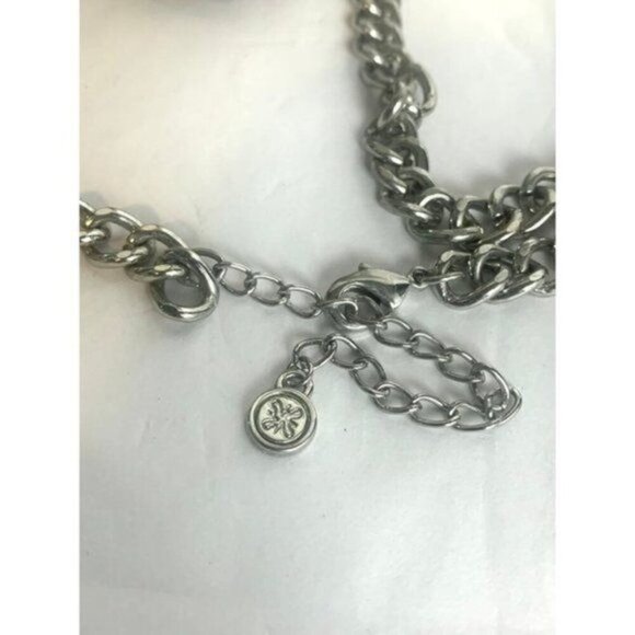 Vera Wang Rhinestone Flower Statement Necklace - Picture 5 of 5